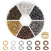 1 Box 6 Color Iron Jump Rings IFIN-PH0001-4mm-08-1
