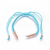 Nylon Cord Braided Bead Bracelets Making BJEW-F360-FRG17-1