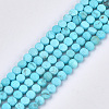 Synthetic Turquoise Beads Strands G-S354-26-1