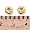 Brass Micro Pave Cubic Zirconia Beads KK-C051-32G-01-2