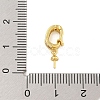 Rack Plating Brass Micro Pave Clear Cubic Zirconia Peg Bails KK-F876-26G-3