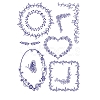 Geometric Transparent Clear Silicone Stamp/Seal SCRA-PW0009-03-1