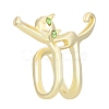 Cat Shape Alloy Clip-on Earrings PW-WG391BD-01-1