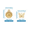 Brass Filigree Pendants KK-TA0007-80-9