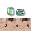 Glass Rhinestone Cabochons RGLA-L029-03B-SPLA-3