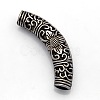 Tibetan Style Alloy Curved Tube Beads PALLOY-J493-33AS-2