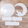 Moon Shape Floating Shelf DIY Silhouette Silicone Molds Kit DIY-G093-02C-2