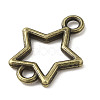 Tibetan Style Alloy Connector Charms PALLOY-M217-25AB-2