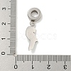 304 Stainless Steel Enamel European Dangle Charms STAS-U005-34P-3