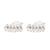 Brass Micro Pave Cubic Zirconia Stud Earrings EJEW-L270-23P-1