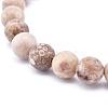 Natural Maifanite/Maifan Stone Bead Stretch Bracelets BJEW-K212-A-044-3