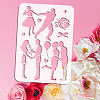 12Pcs Valentine's Day PET Hollow Out Drawing Painting Stencils DIY-WH0394-0177-3