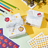 Olycraft 80 Sheets 2 Styles Self-Adhesive Teacher Reward Paper Stickers STIC-OC0001-01-6