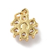 Rack Plating Brass Micro Pave Cubic Zirconia Charms KK-A160-22A-G-3