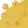 ARRICRAFT 48Pcs 6 Styles Brass Leverback Earring Findings KK-AR0003-59G-3