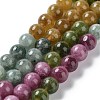 Dyed Natural Malaysia Jade Beads Strands G-G021-01B-07-1