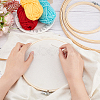 HOBBIESAY 4Pcs 4 Styles Bamboo Cross Stitch Embroidery Hoops DIY-HY0001-76-3