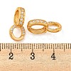 925 Sterling Silver Micro Pave Clear Cubic Zirconia Twister Clasps STER-B005-46G-3