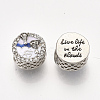 Alloy European Beads MPDL-S067-034P-2