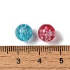 Spray Painted Crackle Glass Beads CCG-JP0001-01-3