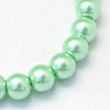 Baking Painted Pearlized Glass Pearl Round Bead Strands X-HY-Q330-8mm-63-2
