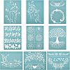 Olycraft Self-Adhesive Silk Screen Printing Stencil DIY-OC0003-79A-1