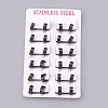 304 Stainless Steel Huggie Hoop Earrings EJEW-O087-10B-3