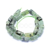 Frosted Natural Prehnite Beads Strands G-L552C-04-3