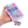 360Pcs 12 Style Rainbow ABS Plastic Imitation Pearl Beads OACR-YW0001-02-5