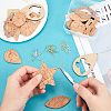 SUPERFINDINGS DIY 9 Pairs Imitation Leather Earring Making Kits DIY-FH0002-36-3