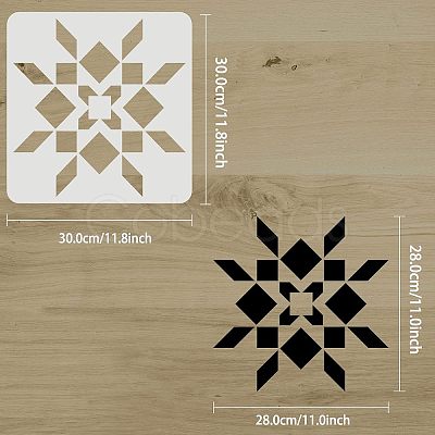 Plastic Reusable Drawing Painting Stencils Templates DIY-WH0172-863-1