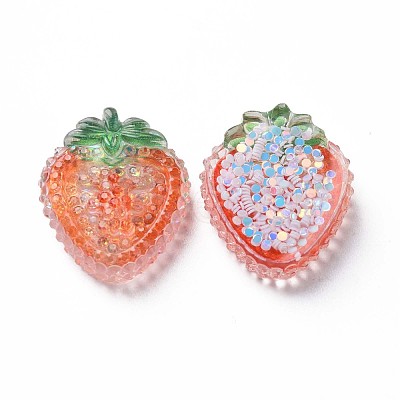 Transparent Epoxy Resin Cabochons CRES-S365-16-1