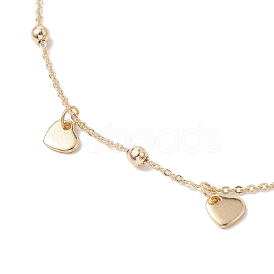 3Pcs 3 Styles Brass Cable Chain Anklets AJEW-AN00601-1