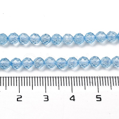 Natural Blue Topaz Beads Strands G-B088-C05-04-1