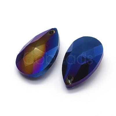 Faceted Glass Pendants GLAA-F069-L-B04-1