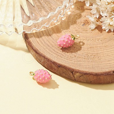 2Pcs Brass Enamel Charms KK-YW0001-83-1