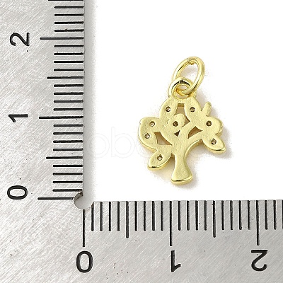 Brass Micro Pave Cubic Zirconia Charms KK-M283-27A-01-1