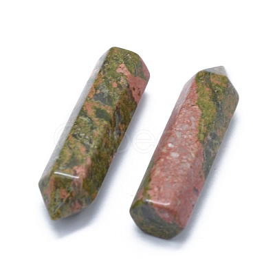 Natural Unakite Pointed Beads G-G795-02-15-1