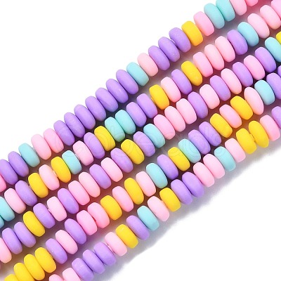 Handmade Polymer Clay Beads Strands X-CLAY-N008-008M-1