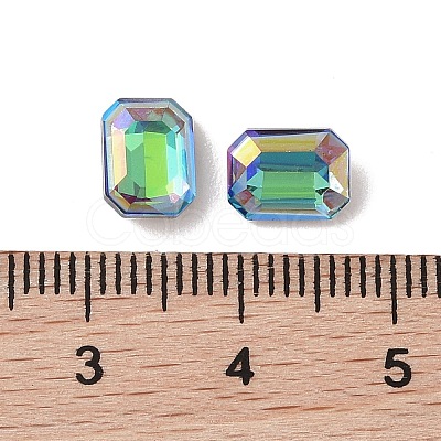 Glass Rhinestone Cabochons RGLA-L029-03B-SPLA-1