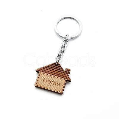 House Wood Keychain for Women PW-WG46203-01-1