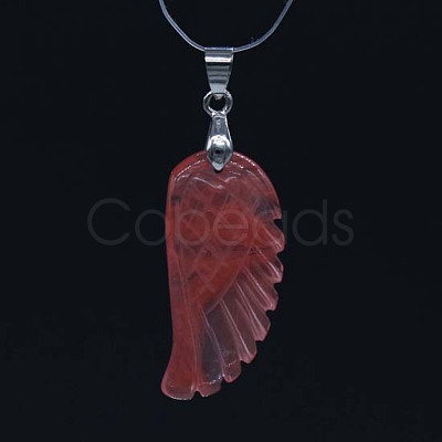 Cherry Quartz Glass Pendants WI-PW0001-085Q-1