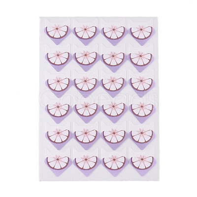 Cute Garcinia Mangostana Pattern Photo Corner Self-Adhesive Stickers DIY-K016-B03-1