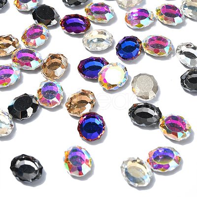 Flat Back K9 Glass Rhinestone Cabochons MRMJ-YW0001-064A-1