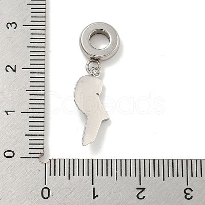 304 Stainless Steel Enamel European Dangle Charms STAS-U005-34P-1