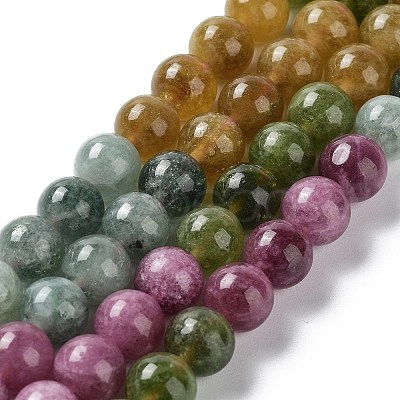 Dyed Natural Malaysia Jade Beads Strands G-G021-01B-07-1