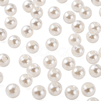 Imitation Pearl Acrylic Beads PL610-1-1