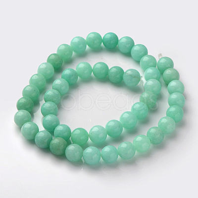 Natural & Dyed White Jade Beads Strands X-GSR055-1