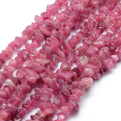 Natural Red Tourmaline Beads Strands G-P332-67-1