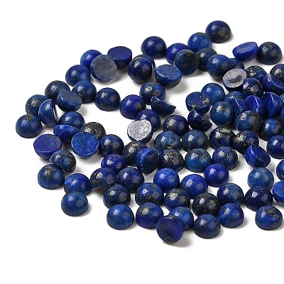 Dyed Natural Lapis Lazuli Dome/Half Round Cabochons G-G037-01C-03-1